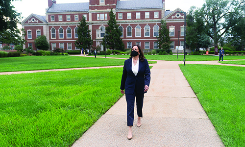 Kamala Harris on campus